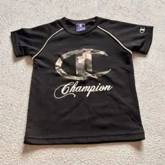 チャンピオン　半袖tシャツ　110 キッズ　ブラック　迷彩のサムネイル