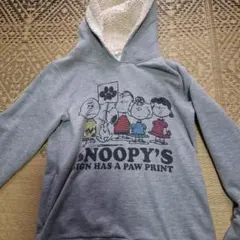 ヴィンテージ スヌーピー パーカー グレー