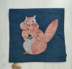 新品 松尾ミユキ クッションカバー elliot 45×45cm 猫 ねこ ネコ