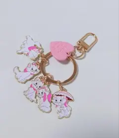 新品◎メゾピアノ◎ ディズニー◎マリーちゃん◎5連キーホルダー◎コラボチャームのサムネイル