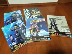 僕のヒーローアカデミア 一番くじ 幸せの上に H賞 クリアポスター 5枚セット