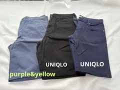 【Purple&Yellow】【UNIQLO】ハーフパンツ 3点セットのサムネイル