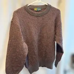 Golden Bear ワインレッド　長袖ニットセーター L