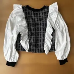 フリル付き長袖トップス 140サイズ　フリルブラウス