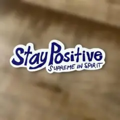 Supreme 2020AW STAY POSITIVE ステッカー