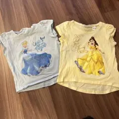 ディズニープリンセス Tシャツ　2枚セット