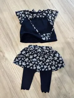 COMME CA ISM ベビー服 セットアップ 花柄 80cmのサムネイル
