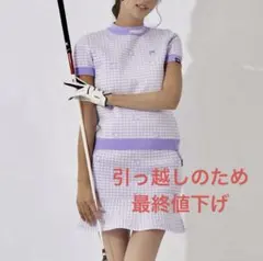 フィラゴルフ◎軽量ニット半袖セットアップ