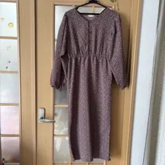 ehkasopo 長袖　ワンピース小花柄