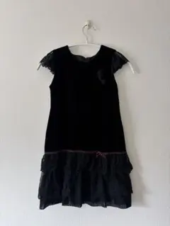 [美品]マザウェイズ　ベロアワンピース　5〜7歳