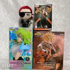 僕のヒーローアカデミア フィギュア マスコットぬいぐるみ 計4点 葉隠透 爆豪