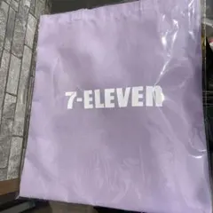 セブンイレブン　ハッピーくじ トートバッグ　紫　　happyくじ　E賞