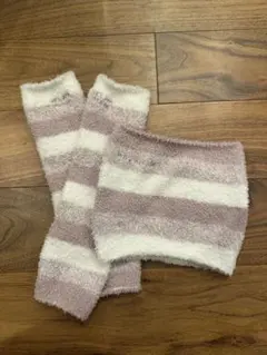 gelato pique ストライプ レッグウォーマー、腹巻き2点