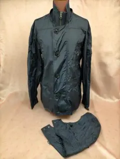 SIMPLE LIFE（シンプル　ライフ）メンズ 紺 フード付き長袖ジャンバー