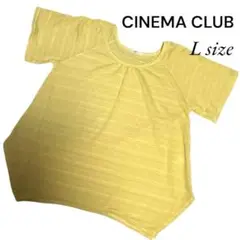 CINEMA CLUB イエロー Tシャツ Lサイズ　春夏