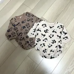 futafuta パンダロンパース80cm2点