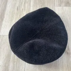 黒いベレー帽 サイズ57.5cm