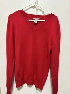 GAP カシミヤ Vネックセーター S 赤