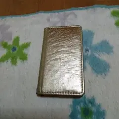 本革 手帳型ケース iPhone 13mini ゴールド