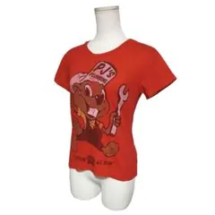 【y2k・美品】made U look★ヴィンテージ風プリントTシャツSのサムネイル