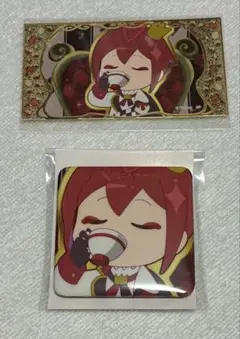 ツイステ リドル アニメーション スクエア缶バッジ ステッカー