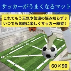 サッカー 室内トレーニング フットサル 練習　60×90 自主練習 室内遊び サッカー練習マット 60cm x 90cm サッカー少年 子供部屋
