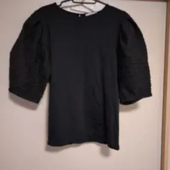 OPAQUE. CLIP 黒　カットソー　４０ Ｌサイズのサムネイル