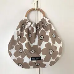 【SALE】ハンドメイド　リンググラニーバッグ　ころりんバッグ　北欧