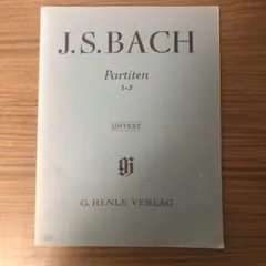 J.S. BACH パルティータ 1-3 ピアノ楽譜