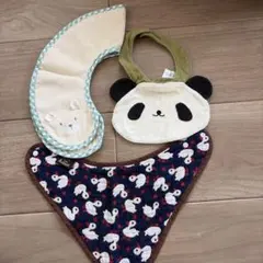 動物　スタイ　3枚セット