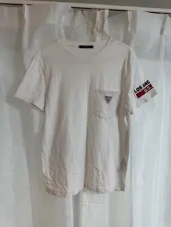 GUESS 半袖Tシャツ ホワイト ポケット付き