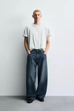 ZARA バギーフィットデニムパンツ EU40/JP31 - メルカリ