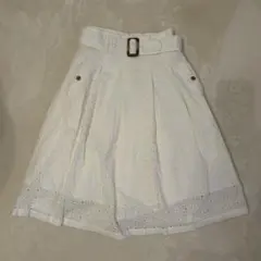REDYAZEL レディアゼル スカート ひざ丈 ホワイト 白 Mのサムネイル