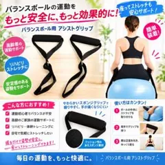 新品未使用✨️バランスボール用 アシストグリップ 2本セット 姿勢矯正 筋トレ
