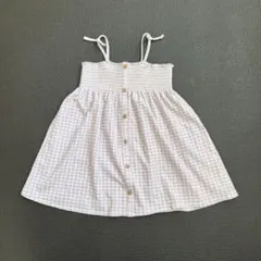 ZARA ワンピース 98cm ギンガムチェックのサムネイル