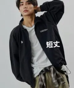 短丈　コンパクト　黒 ナイロンジャケット　U.S. POLO ASSN