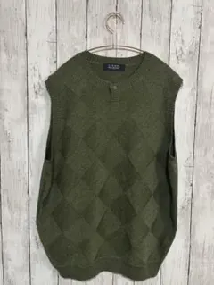 ジャンニ・バレンチノのアーガイル柄ニットベスト