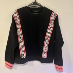 GUESS ブラック スウェット トレーナー