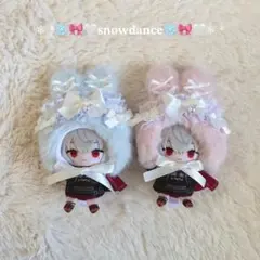 【うさぎ×ピンク】にじぱぺっと ぬい服 10cm 帽子 着ぐるみ ボンネット2