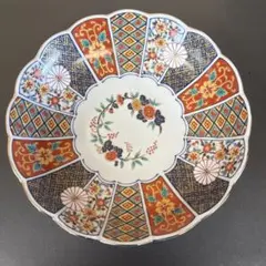 【名品】明治時代　古伊万里　金彩色絵　帆掛け舟に山水図　三重鉢　大中小　無傷！ 献上手古伊万里焼】飾り大深鉢 染錦本金吉祥藤地紋