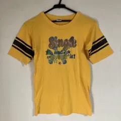 チャンピオン Tシャツ　黄色　キラキラ　レディース