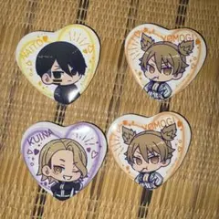 【バラ売り可・説明欄必読】桃源暗鬼ハート型キャラバッジコレクション