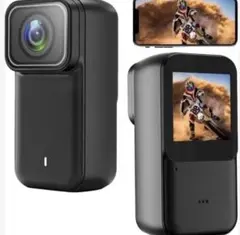 アクションカメラ ビデオカメラ 4K WiFi スマホ連携 タッチモニター