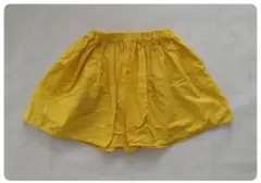 ★処分価格★グローバルワーク　パンツ付スカート　春　イエロー　110〜120