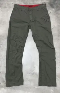 archive HUGO BOSS 立体裁断 ミリタリー ワーク パンツ カーキのサムネイル