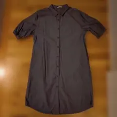 CINEMA CLUB シャツワンピース M ダークグレー