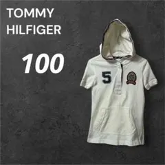 TOMMY HILFIGER トミー 小さめ 100 パーカーワンピース ロゴ