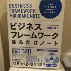 ビジネスフレームワーク見るだけノート 嶋田毅 宝島社のサムネイル
