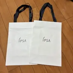 ÍPSA ショップ袋 2枚セット ホワイトのサムネイル