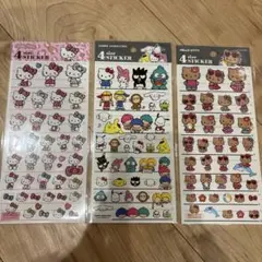 4サイズステッカー3枚セット サンリオ